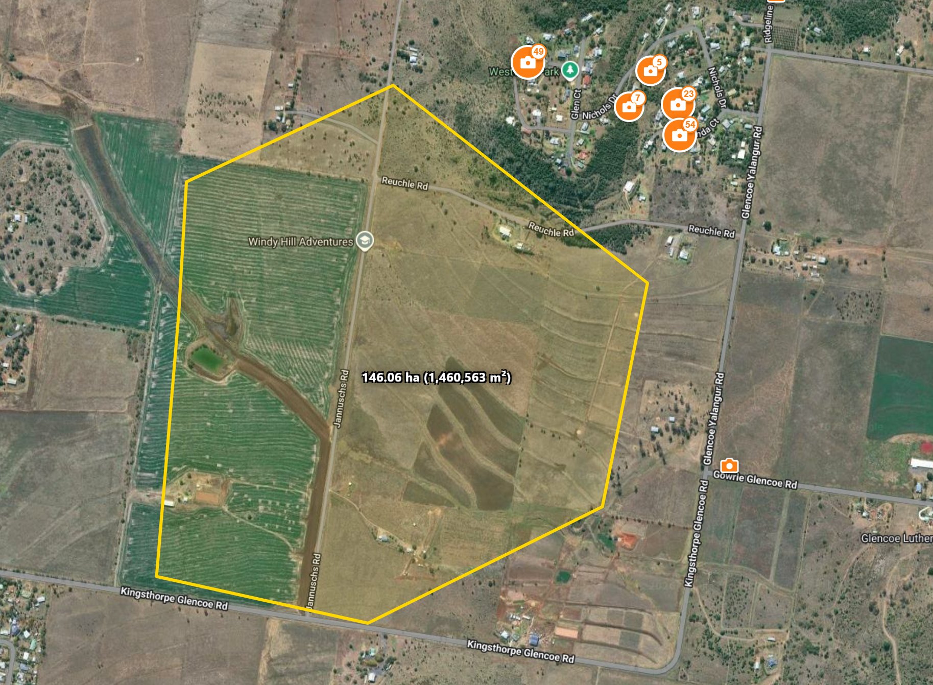 Boundary and area measurement