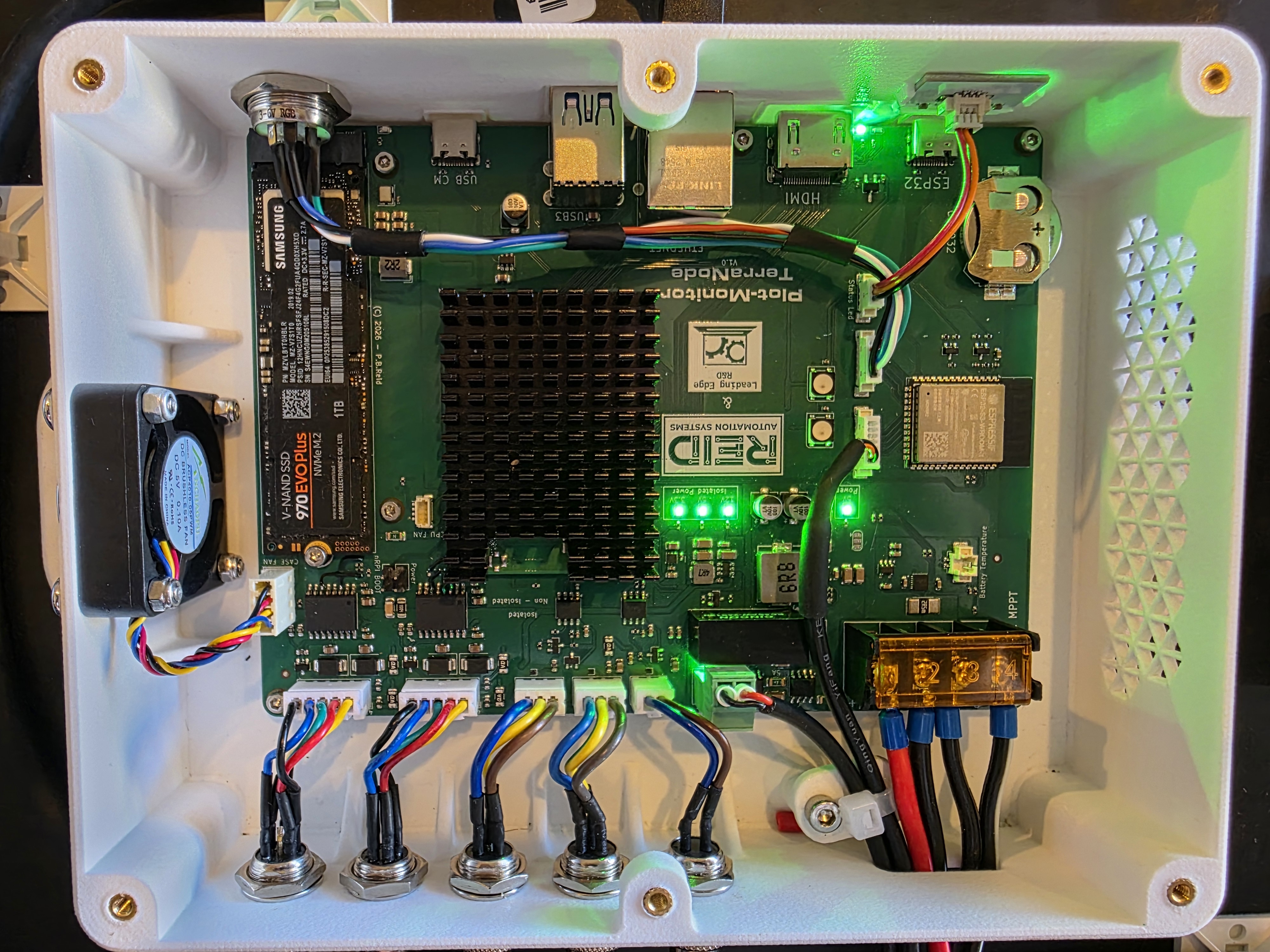 TerraNode PCB — custom interface board